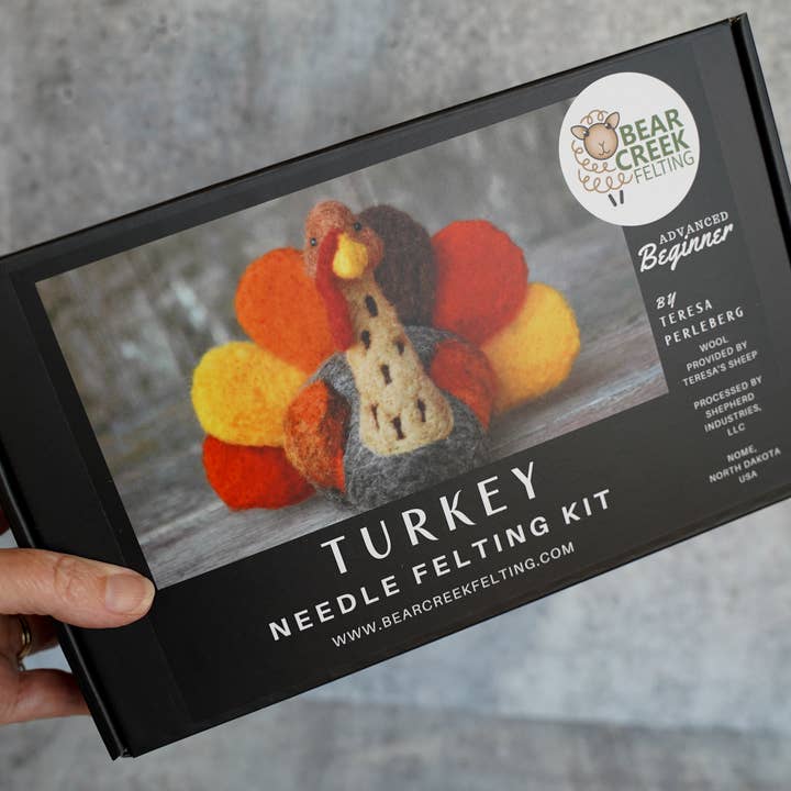 Bear Creek Felting - Wholesale DIY Craft Kit - Turkey Needle Felting Kit10