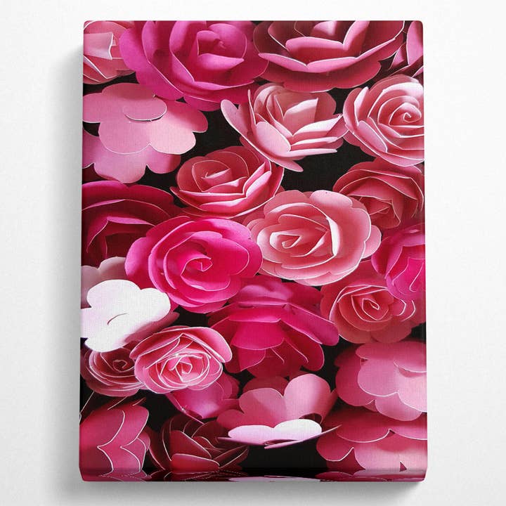 Pink Paper Roses for wholesale by Simply Canvas Art
