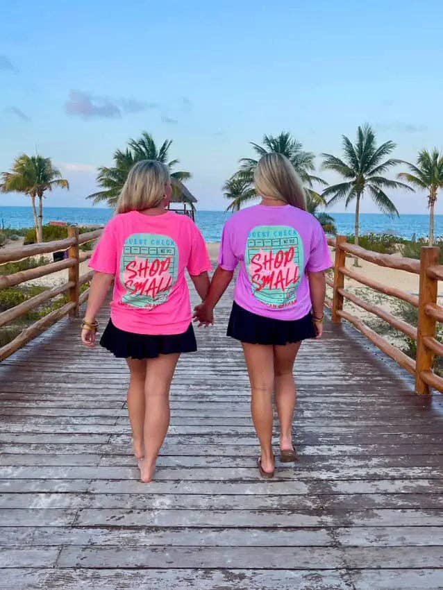 American Graham Shop Small Guest Check Graphic T-Shirt for wholesale by American Graham Apparel