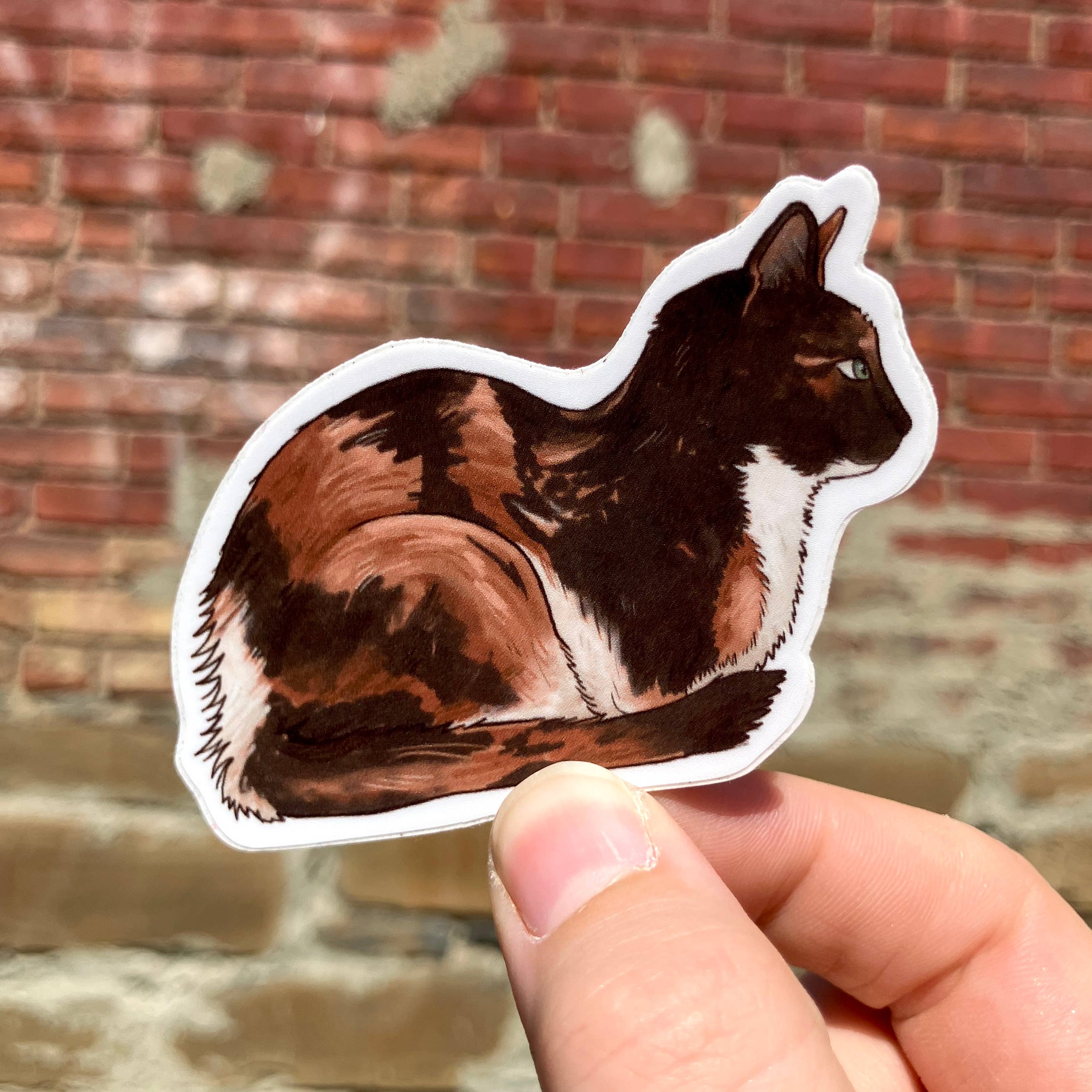 Art Fimbel - Wholesale Sticker - Calico Cat Loaf, Premium Vinyl Sticker