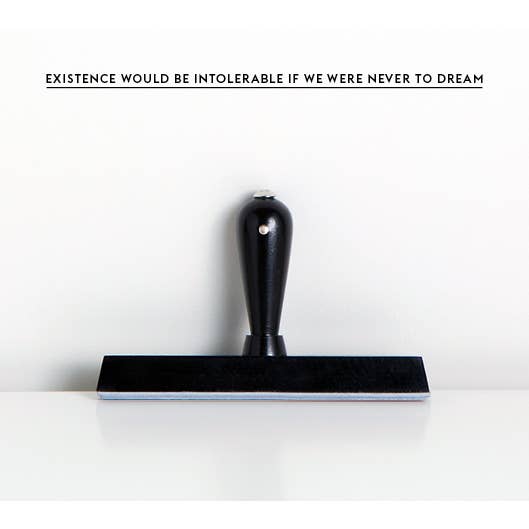 Wms&Co. - Wholesale Rubber/Decorative Stamp - Philosophical Quote Hand Stamp and Inkpad - Single Line50