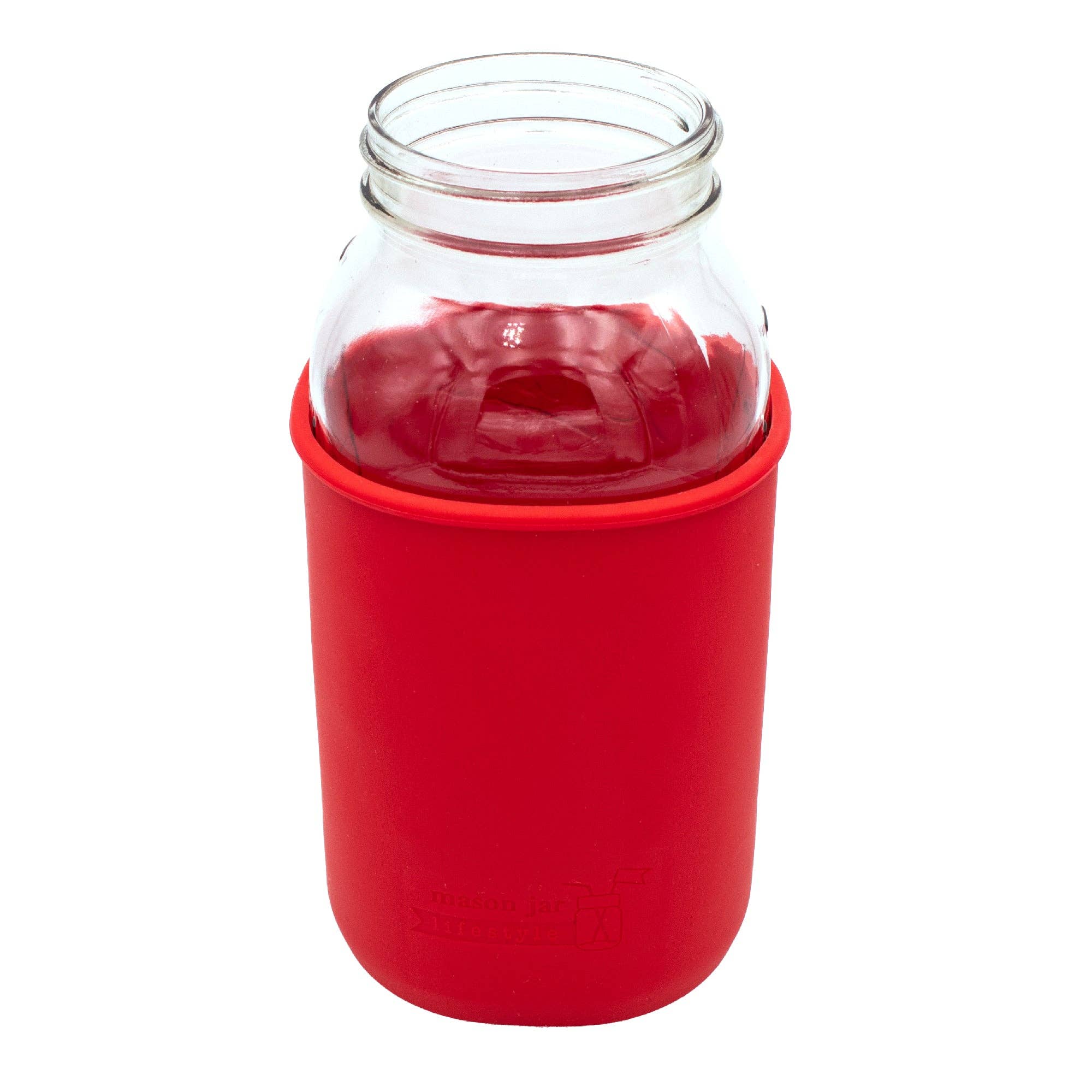 Mason Jar Lifestyle - Vente Housses de boisson - Manchon en silicone pour pots Mason d'un demi-gallon de 64 oz1