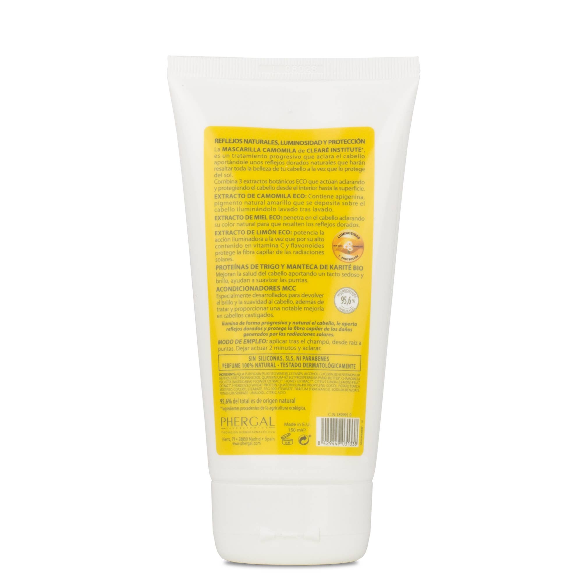 Laboratorios Phergal - Vendita all'ingrosso Maschere per capelli - Maschera Cleare Camomilla 150 ml.1