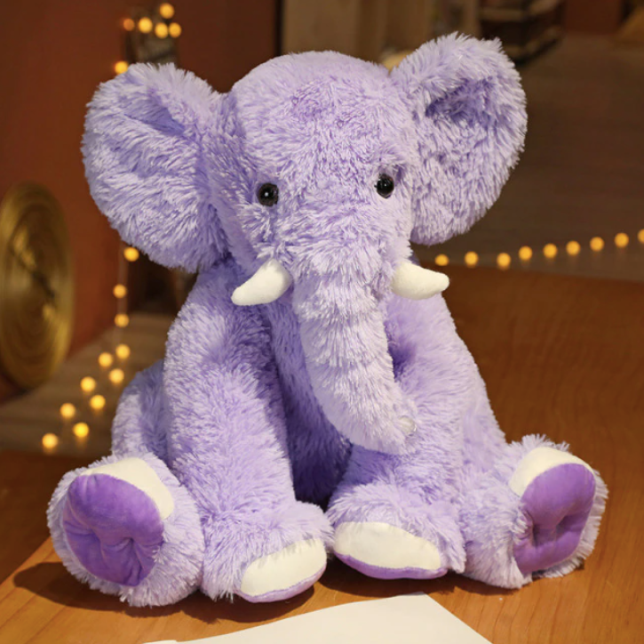 ToyalFriends - All Import Duties Covered! - Vente Peluche – enfant et bébé - Peluche éléphant 45 cm en tissu velours doux4
