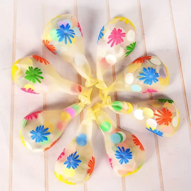 All Little Cute Things - Wholesale Balloon - Flower Balloon with confetti 12 in Party Balloon Bouquet2