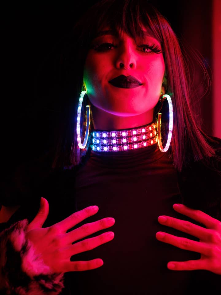 LED Choker Necklace for wholesale by Cosmic Accents