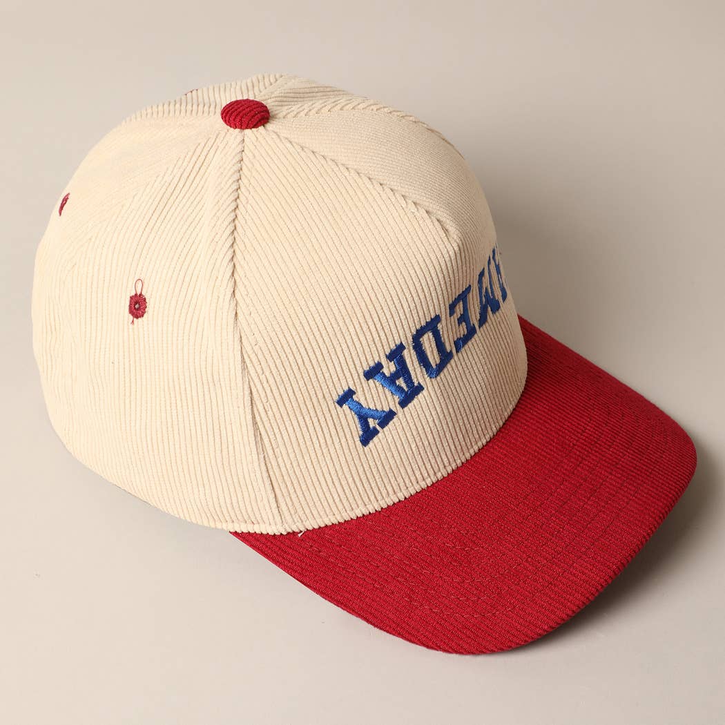 Fashion City - Wholesale Trucker Hat - Unisex - GAMEDAY Upside Down Trucker Corduroy Baseball Cap 7