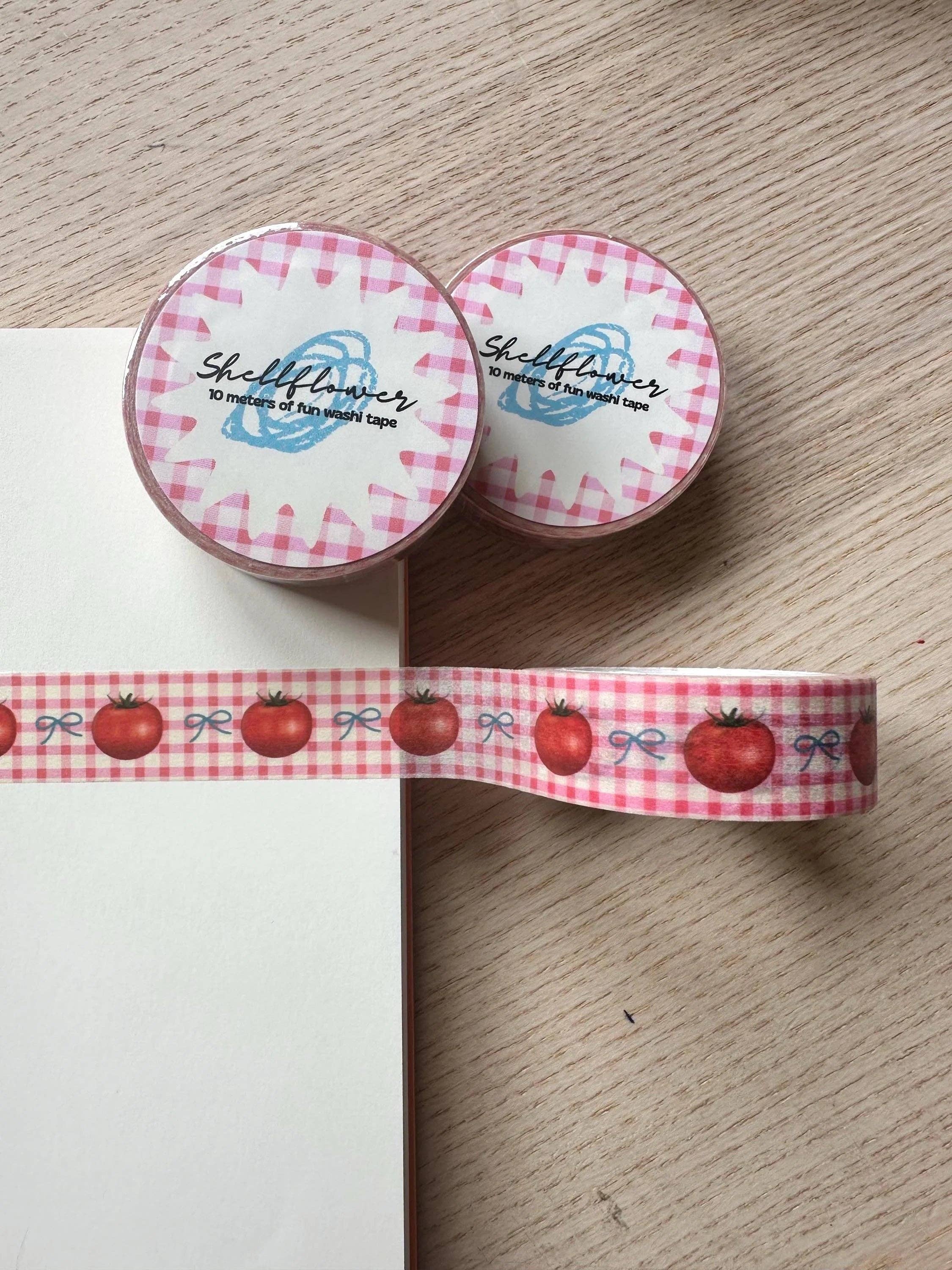 Shellflower - Wholesale Washi tape - Gingham Tomato Washi Tape1