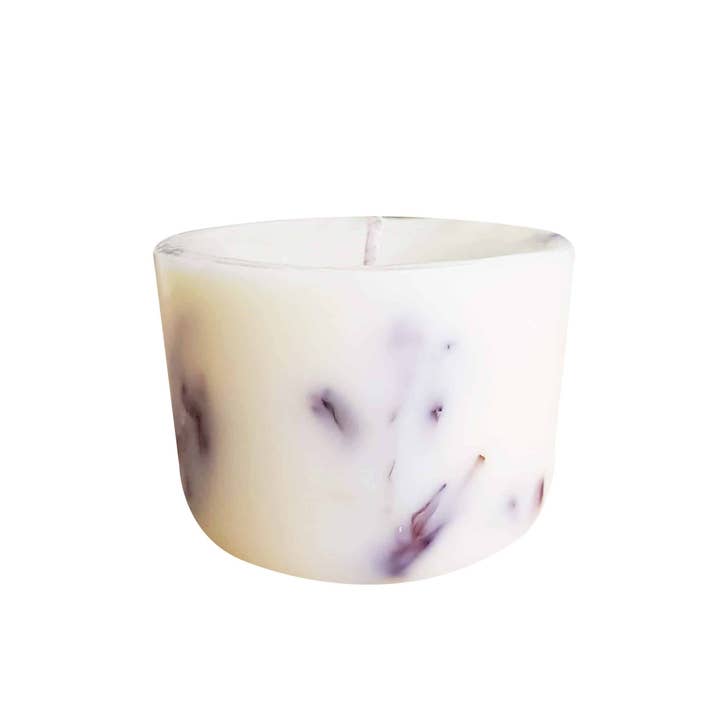 Vela con forma de flor de azafrán, naranja y canela (colaboración). PONOISE) para venta al por mayor de BienÉlevées