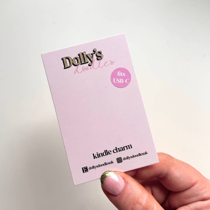 Dolly’s Doodles – wholesale Bookmark – Kindle Charm - Late Night Reading Club Book Club Gift3