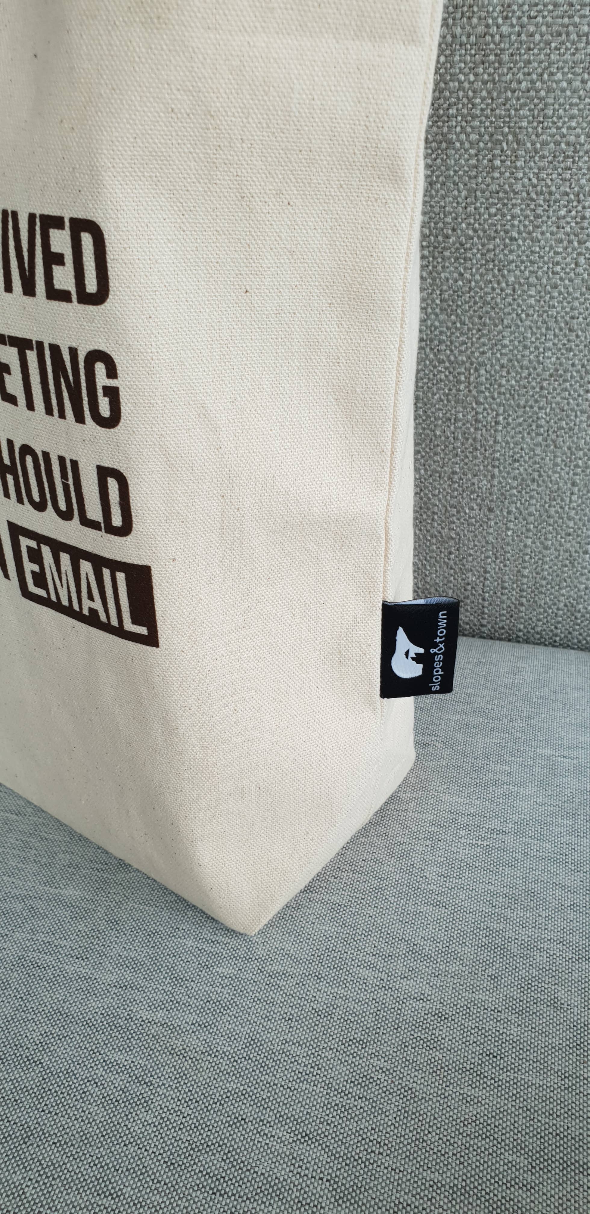 Slopes&Town - Wholesale Tote Bag - Unisex - Tote bag organic cotton Office1