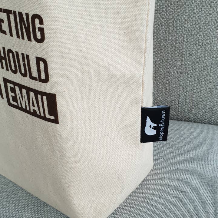 Slopes&Town - Wholesale Tote Bag - Unisex - Tote bag organic cotton Office1