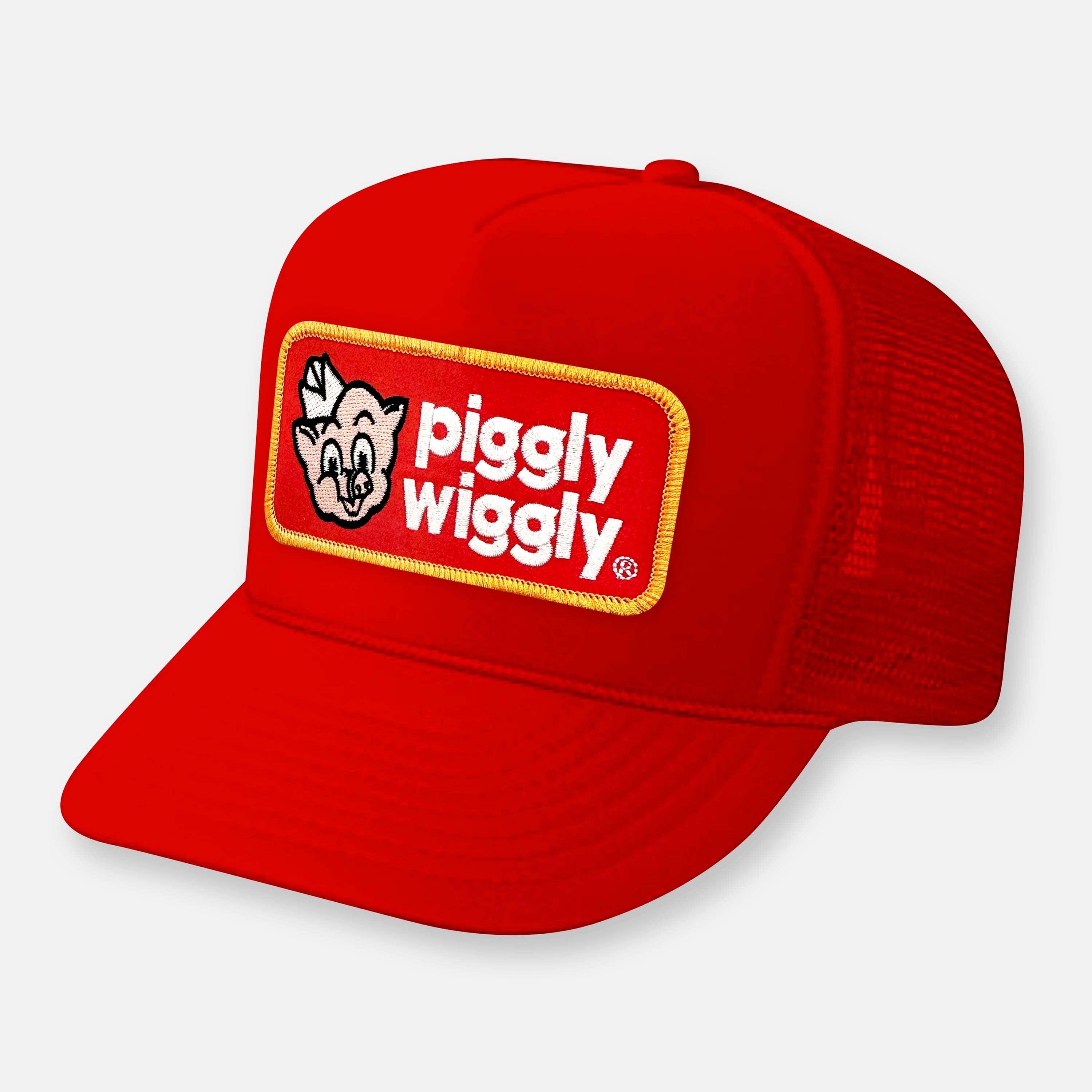 Webig Moto Company - Wholesale Trucker Hat - Men's - PIGGLY WIGGLY CURVED BILL PATCH HAT1