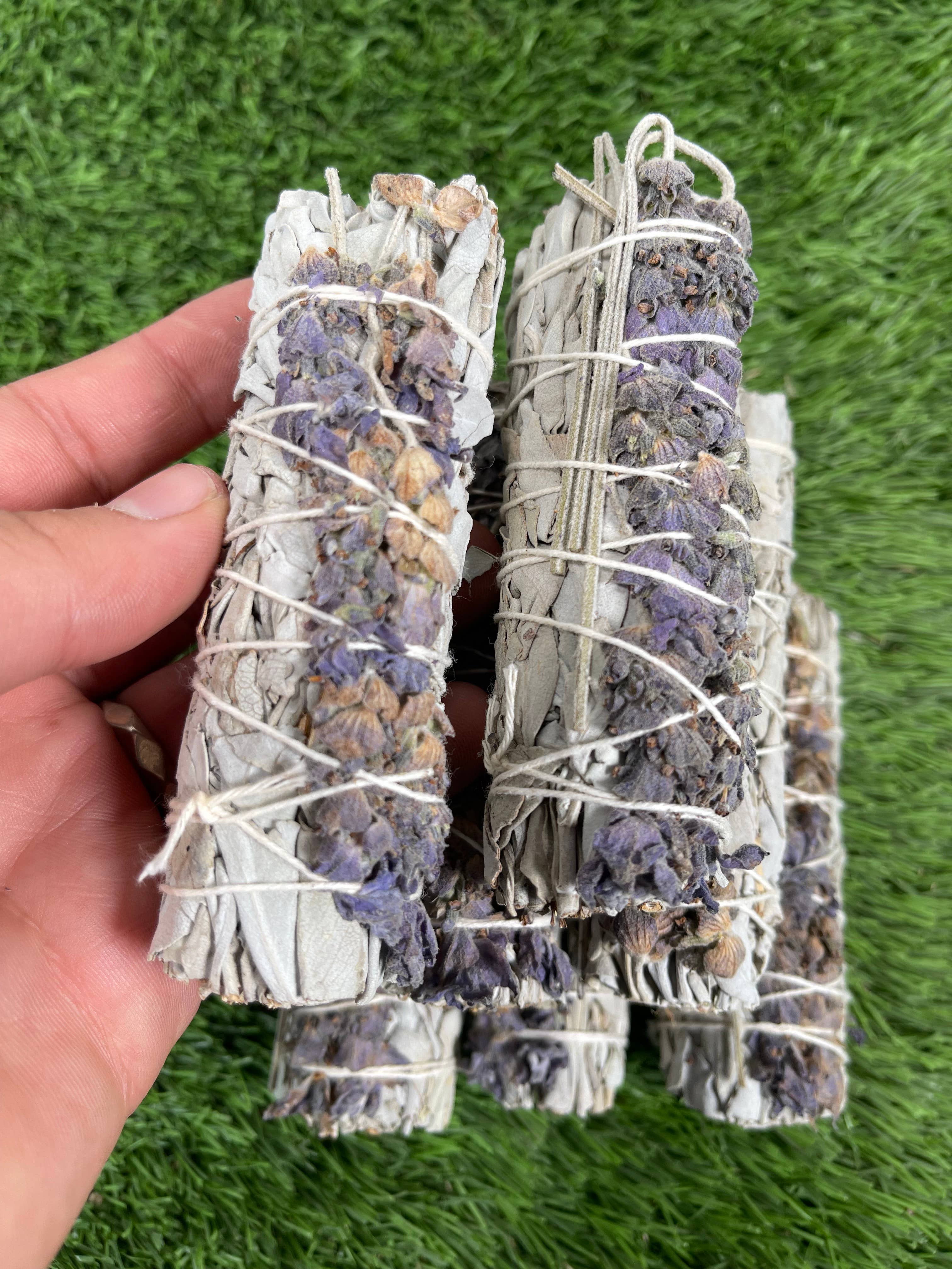 CaNatureLover - Vendita all'ingrosso Salvia - Bastoncini Incenso di Salvia Bianca e Lavanda per Purificazione4