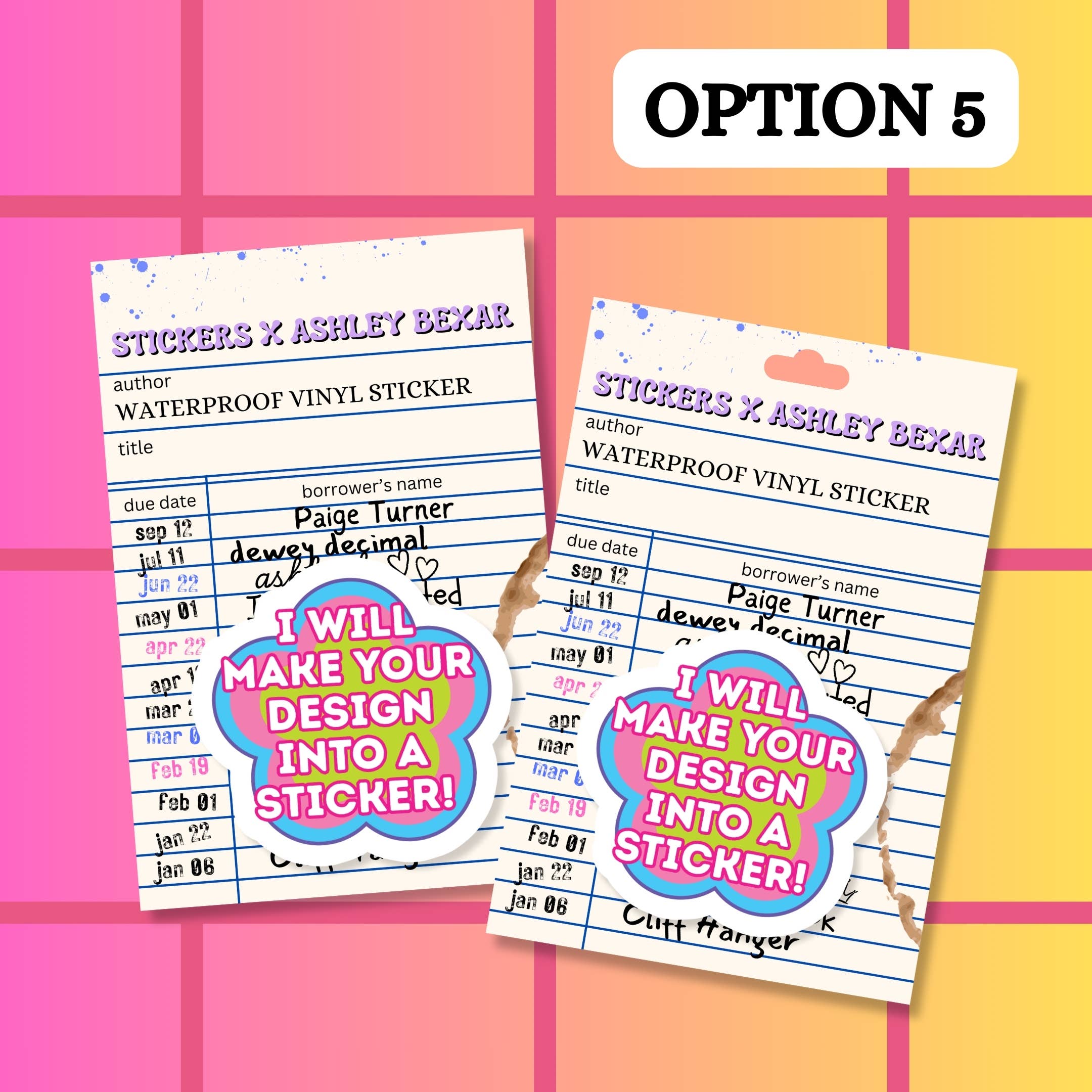 Stickers+ X Ashley Bexar - Wholesale Sticker - Custom Waterproof Vinyl Sticker (Your Design)6