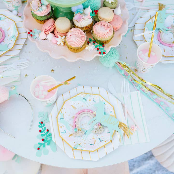 Jollity & Co. + Daydream Society - Wholesale Disposable Plate - Magical Christmas Small Plates - 8 Pk.2