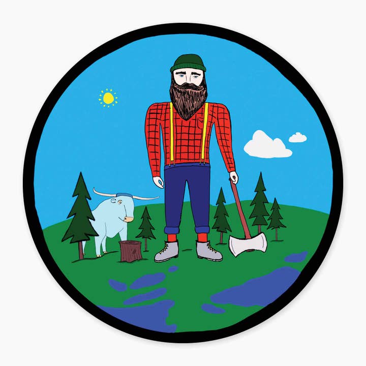 Summer Paul - 3" Art Sticker for wholesale by Nice Enough Stickers