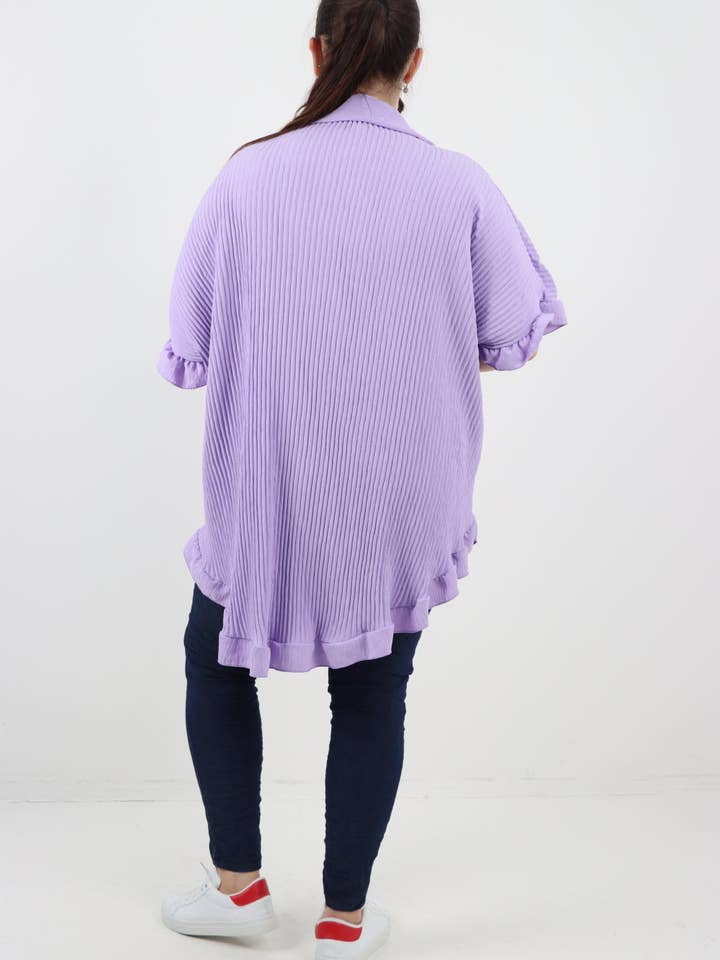 Miss Bold - Wholesale Button Down Shirt - Women's - Italian Pleated Dip Hem Button Down Shirt Top