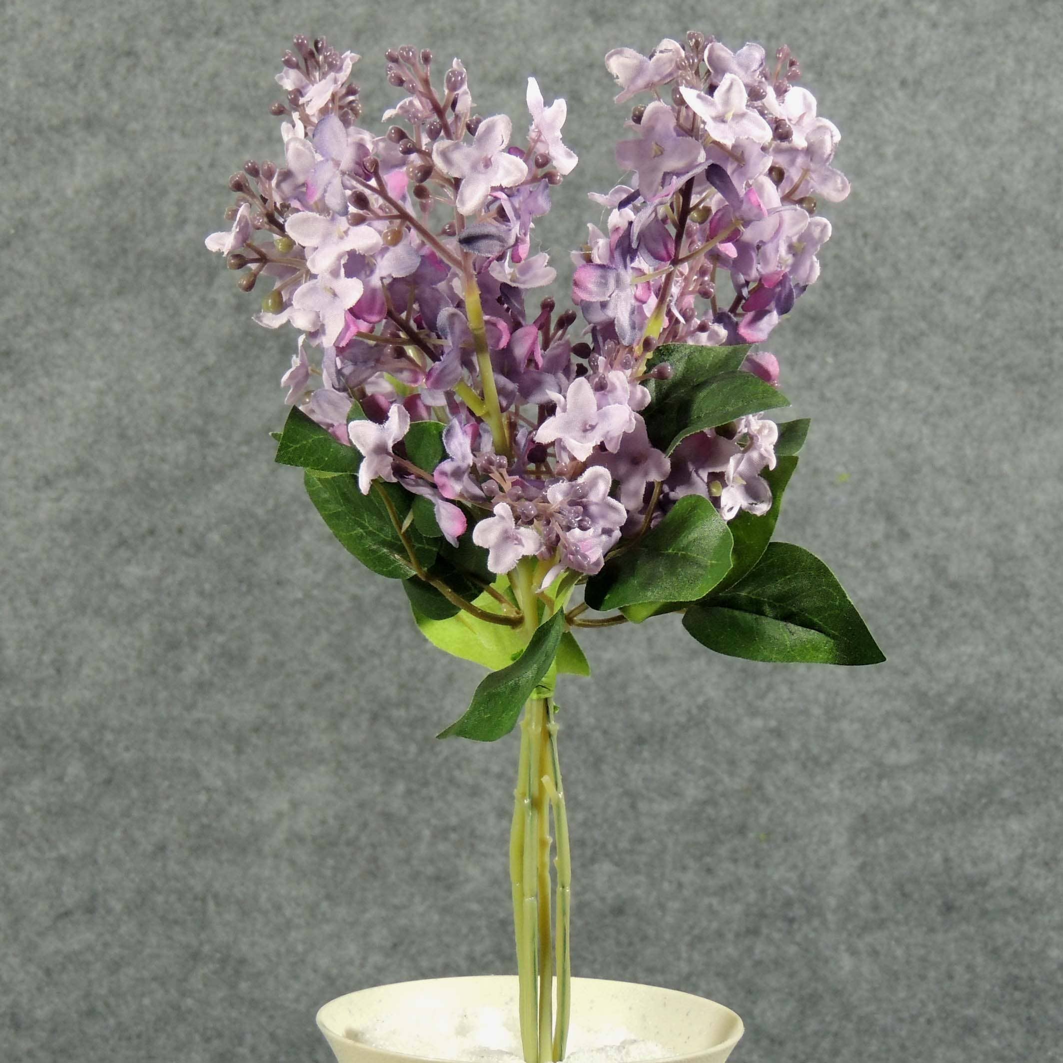 General Wholesale Inc - Wholesale Artificial Flowers - LILAC MINI BOUQUET X4  LAVENDER - SB5060-LAV0