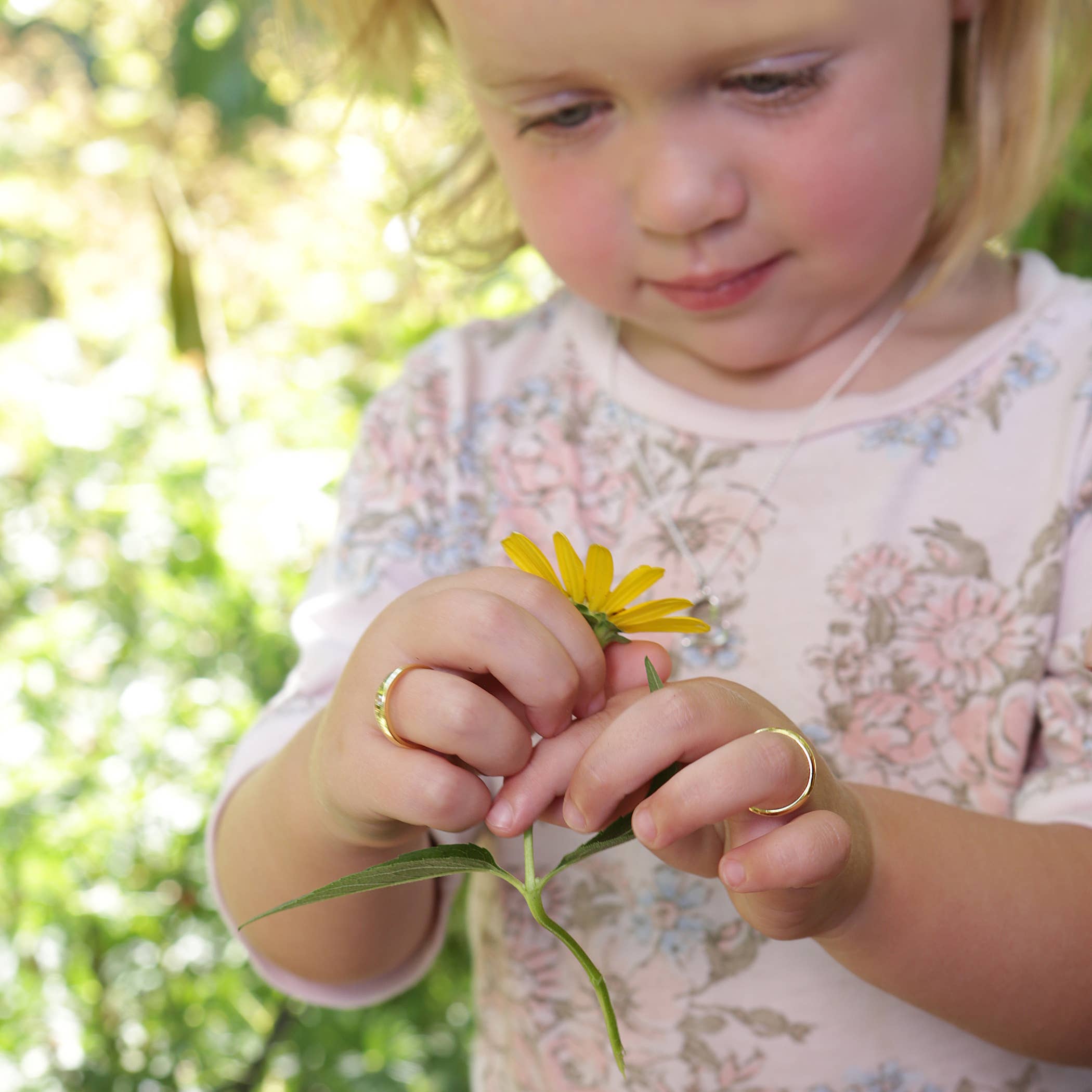 Cherished Moments - Wholesale Band/Stacked Ring - 14K Gold-Plated Gold Band Baby Ring - 2mm Band5
