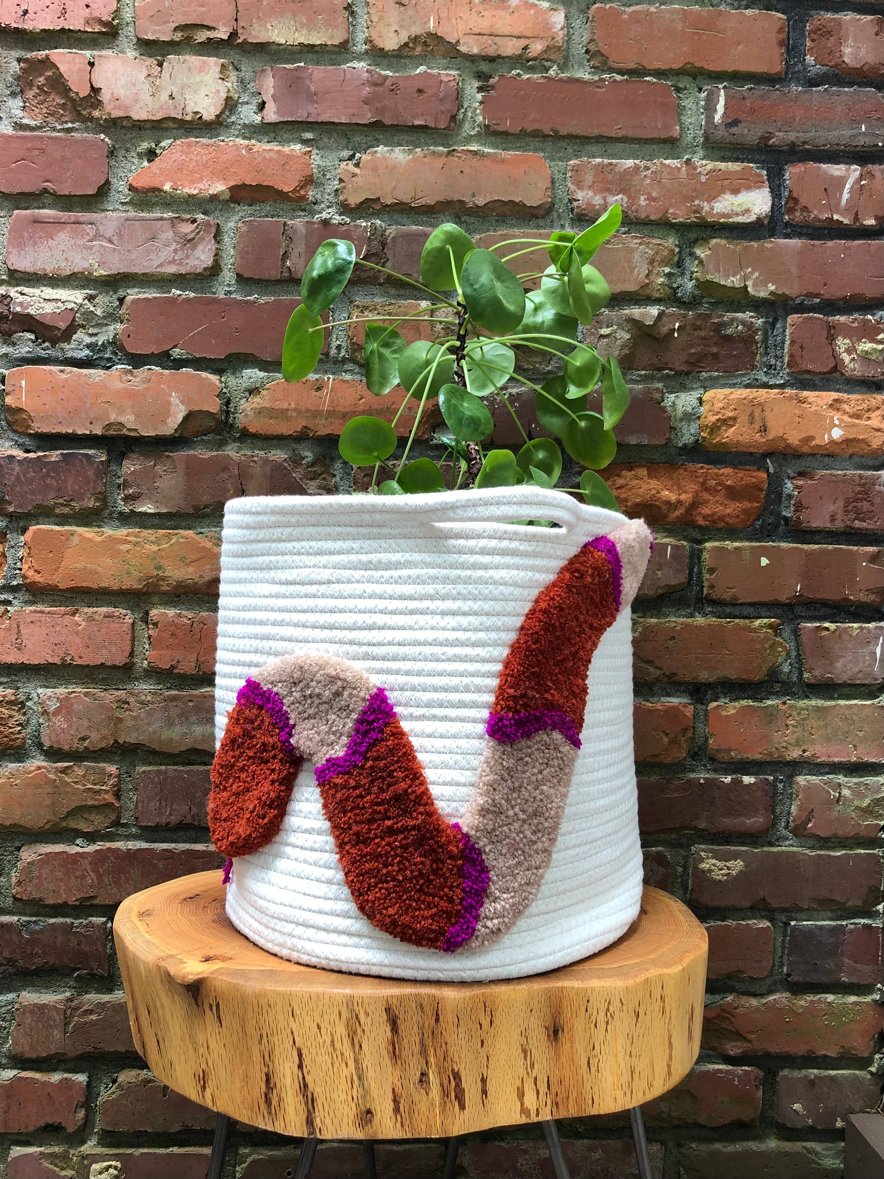 Good to Know You - Wholesale Basket - 13" Tufted Basket - Snake4