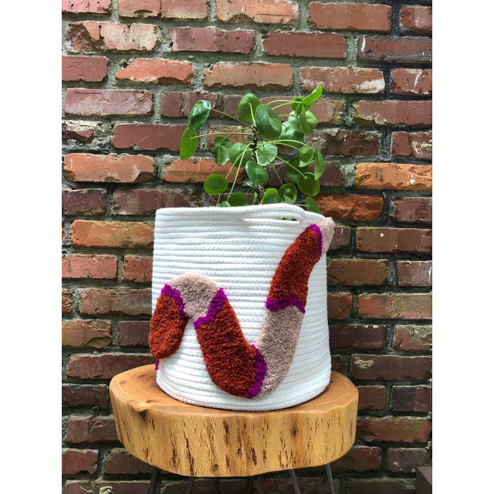 Good to Know You - Wholesale Basket - 13" Tufted Basket - Snake4