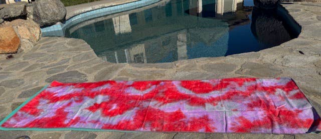 Inkarri Peace and Wellness - Vente Serviettes de yoga - Serviette de yoga antidérapante Tie-dye2