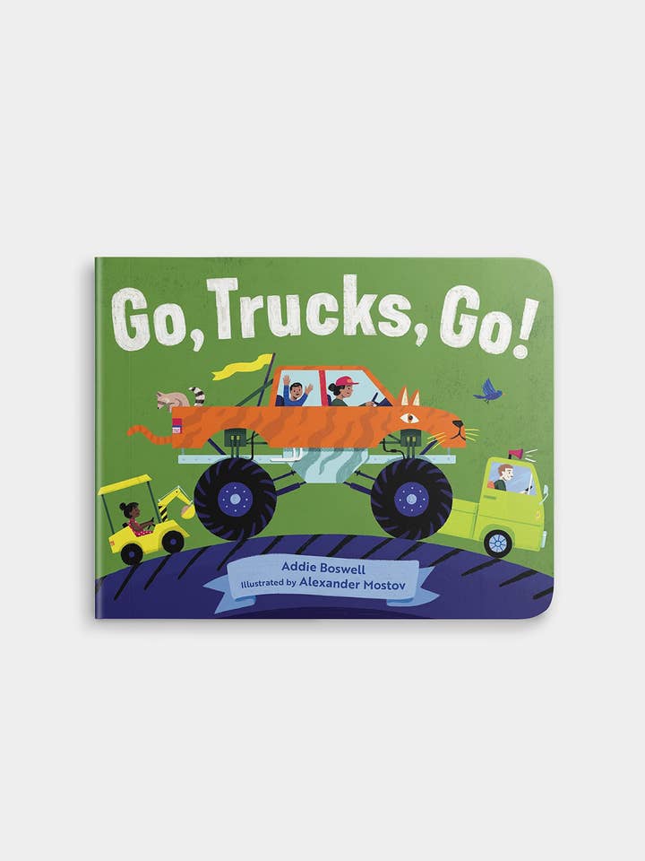 Go, Trucks, Go! : A Stocking Stuffer Board Book for Toddlers for wholesale by Blue Star Press