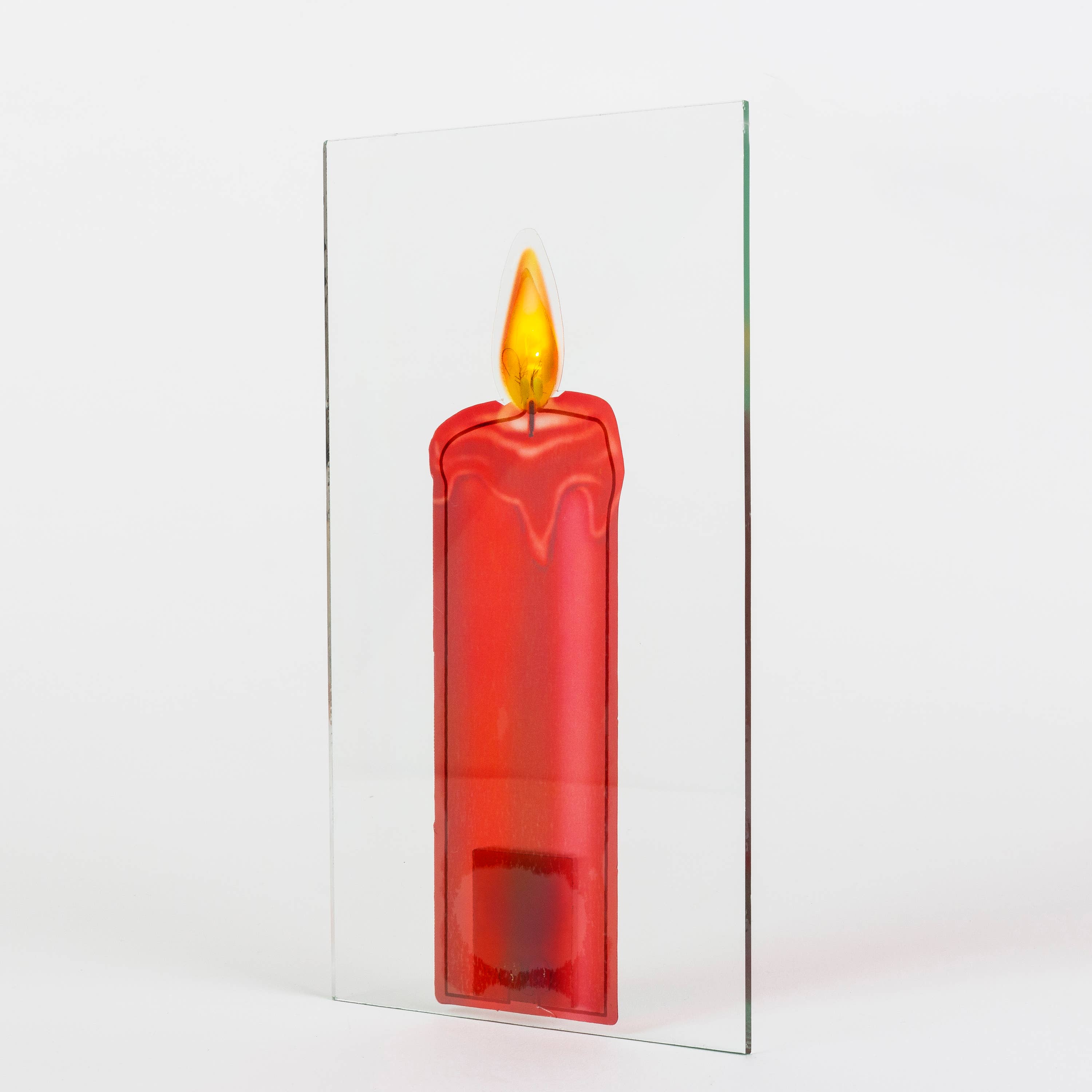 The Gerson Companies - Wholesale Flameless Candle - Promos LED Red Window Cling Candle2