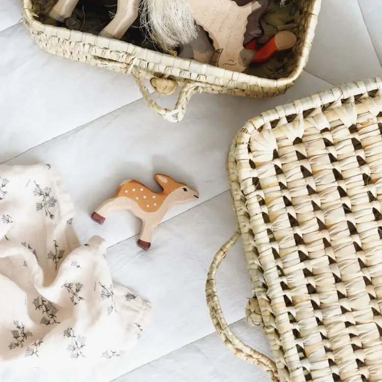 Collection Maroc - Vendita all'ingrosso Carrelli - Valigia in foglia di palma 40 cm1