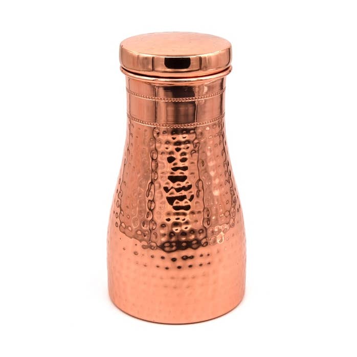 Garrafa de Água de Cobre Puro com Copo Embutido para Mesa de Cabeceira por atacado de Anuna Enterprises LLC