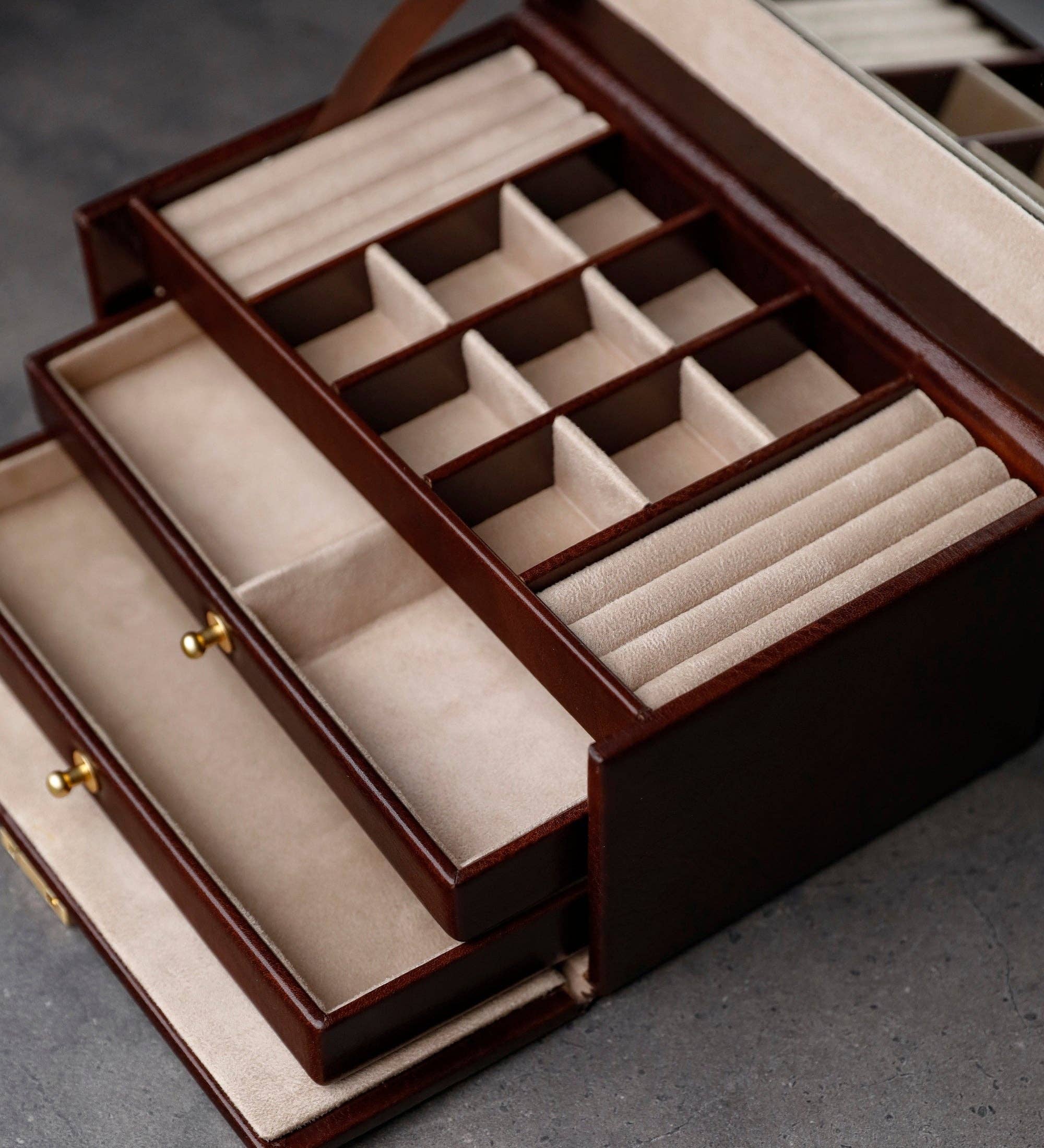 Time Resistance - Wholesale Jewellery box/organiser - Leather Jewelry Box for Women - Beloved37