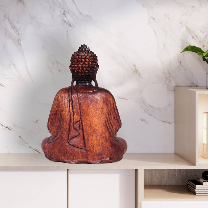 Natures Artifacts Inc – wholesale Sculpture – Large Meditation Buddha Statue (Hand carved in Bali)