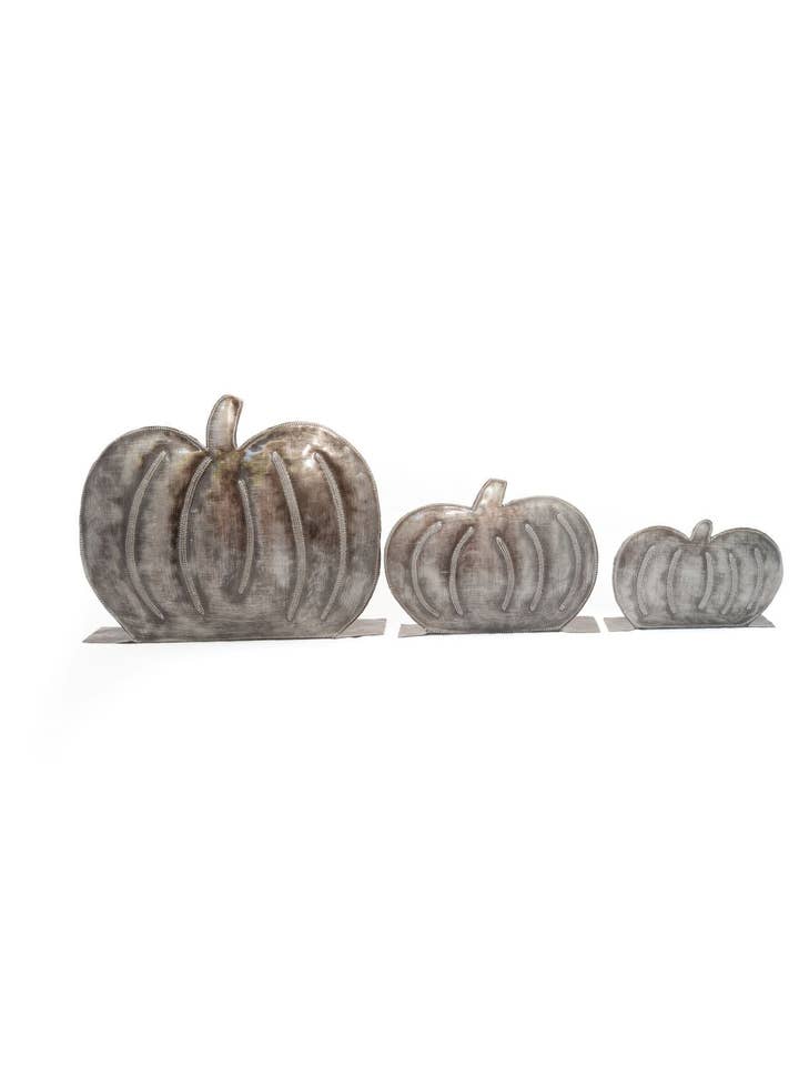 Pumpkin Metal Art Set for wholesale by Vi Bella