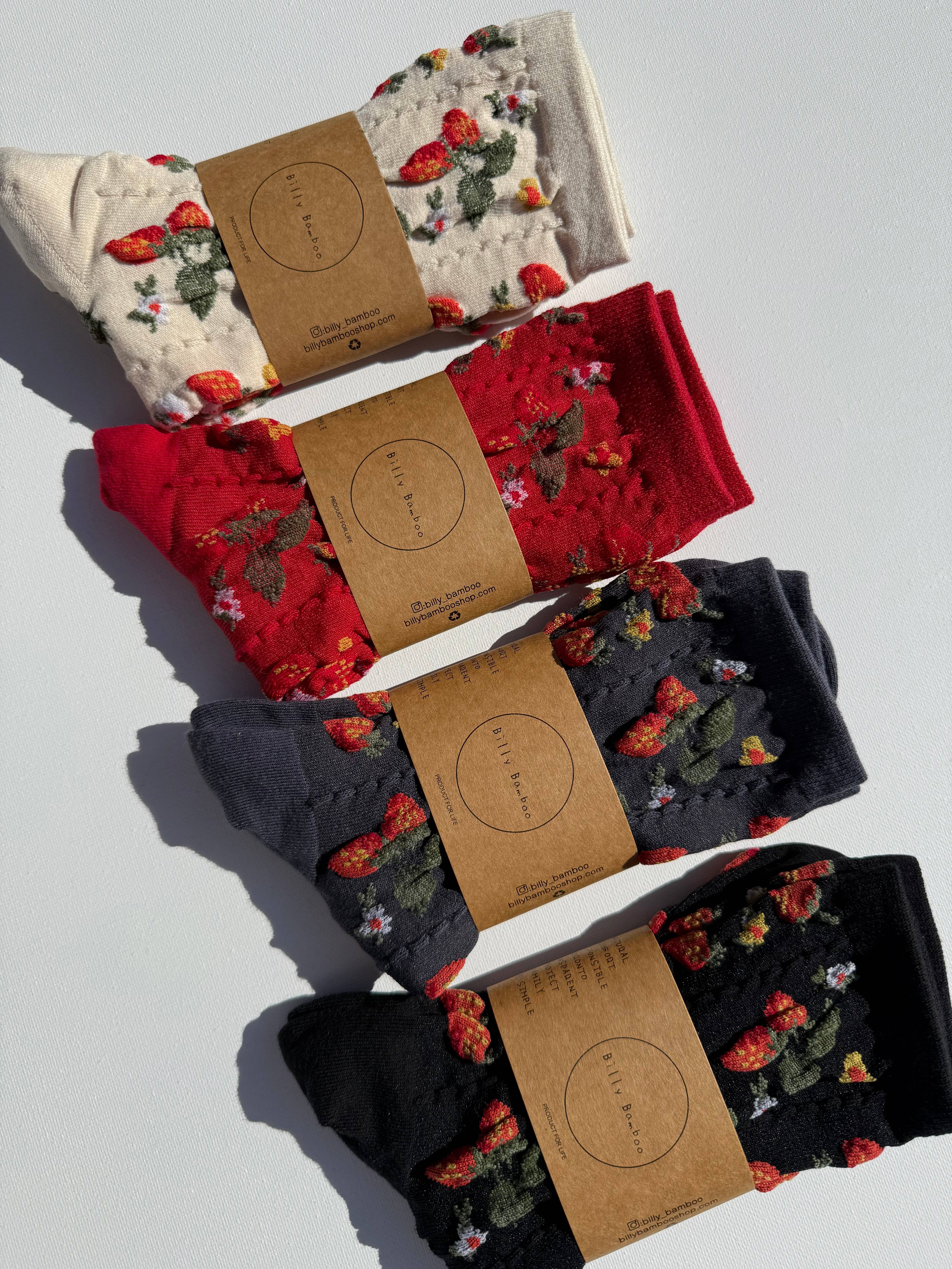 Billy Bamboo - Wholesale Socks – Women's - STRAWBERRIES SOCKS24