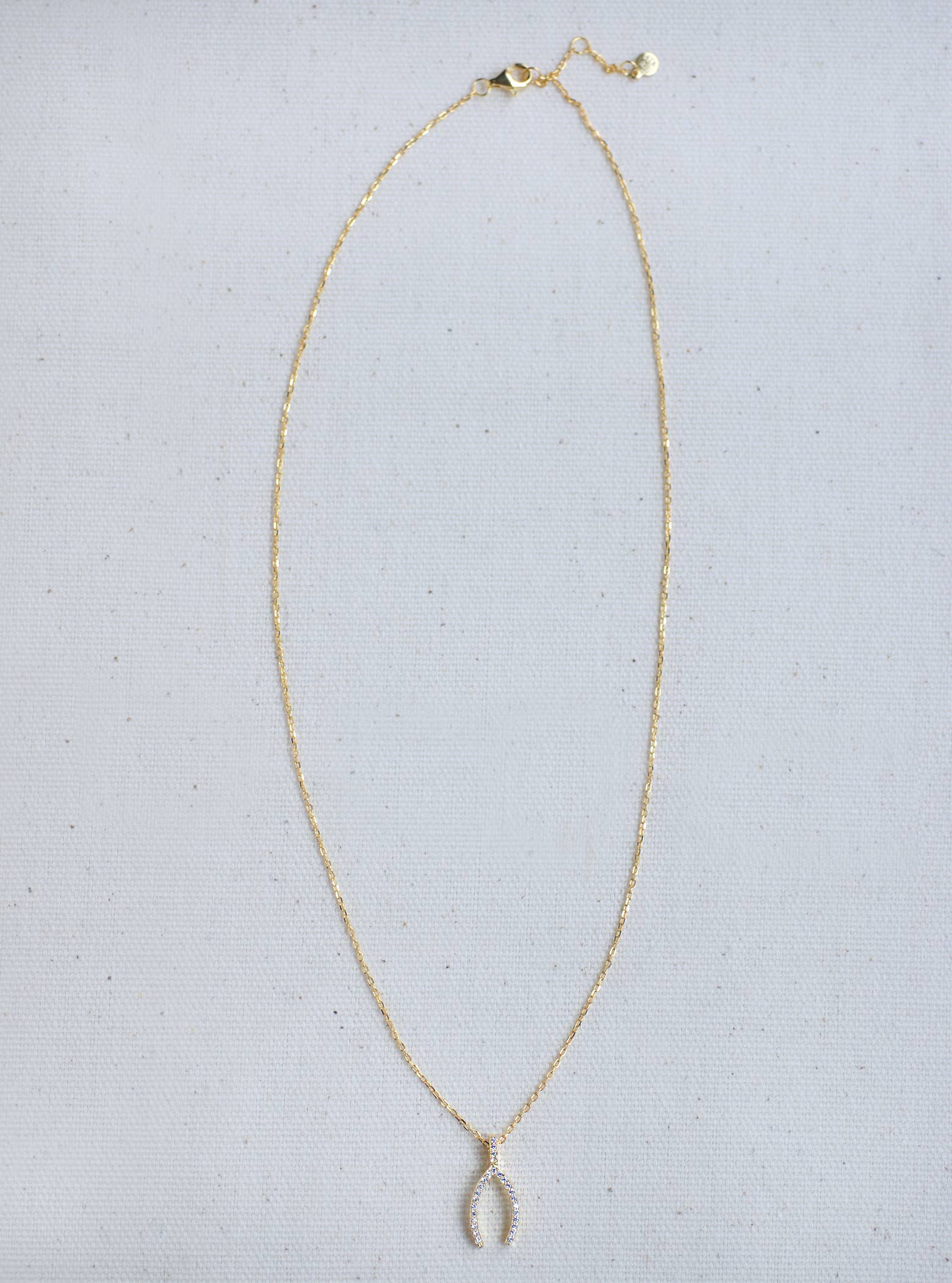 FELIX Z DESIGNS - Wholesale Pendant/Charm Necklace - 16"+2" 925 Silver CZ Wish Bone Necklace2