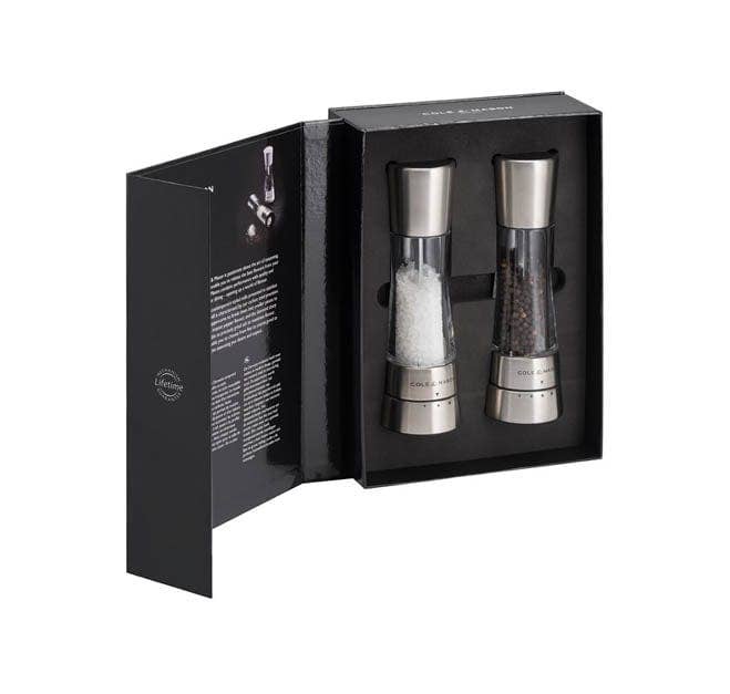DKHB [Zyliss, Cole & Mason, Swissmar, AdHoc, Ken Hom] - Wholesale Salt & Pepper Shaker Set - Cole & Mason Derwent Salt & Pepper Mill Set, Stainless Steel7