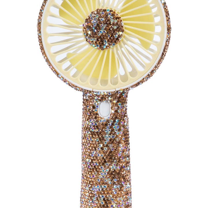 Ole - Wholesale Handheld Electric Fan - Ceramic Rhinestone Portable Fan MIS10205