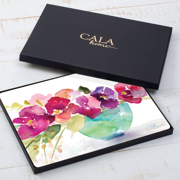CounterArt/Highland Home/Thirstystone - Wholesale Placemat - Cala Home Bowl Of Blooms Decorative Hardboard Placemats2