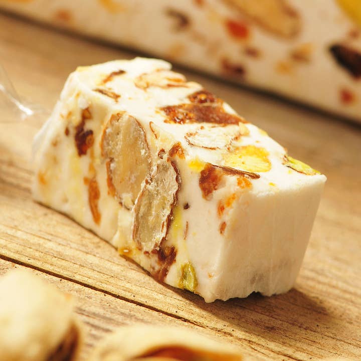 Nougats Silvain - Wholesale Nougat - BLOC 500g LE GARGANTUA nougat apricot fig pistachio0