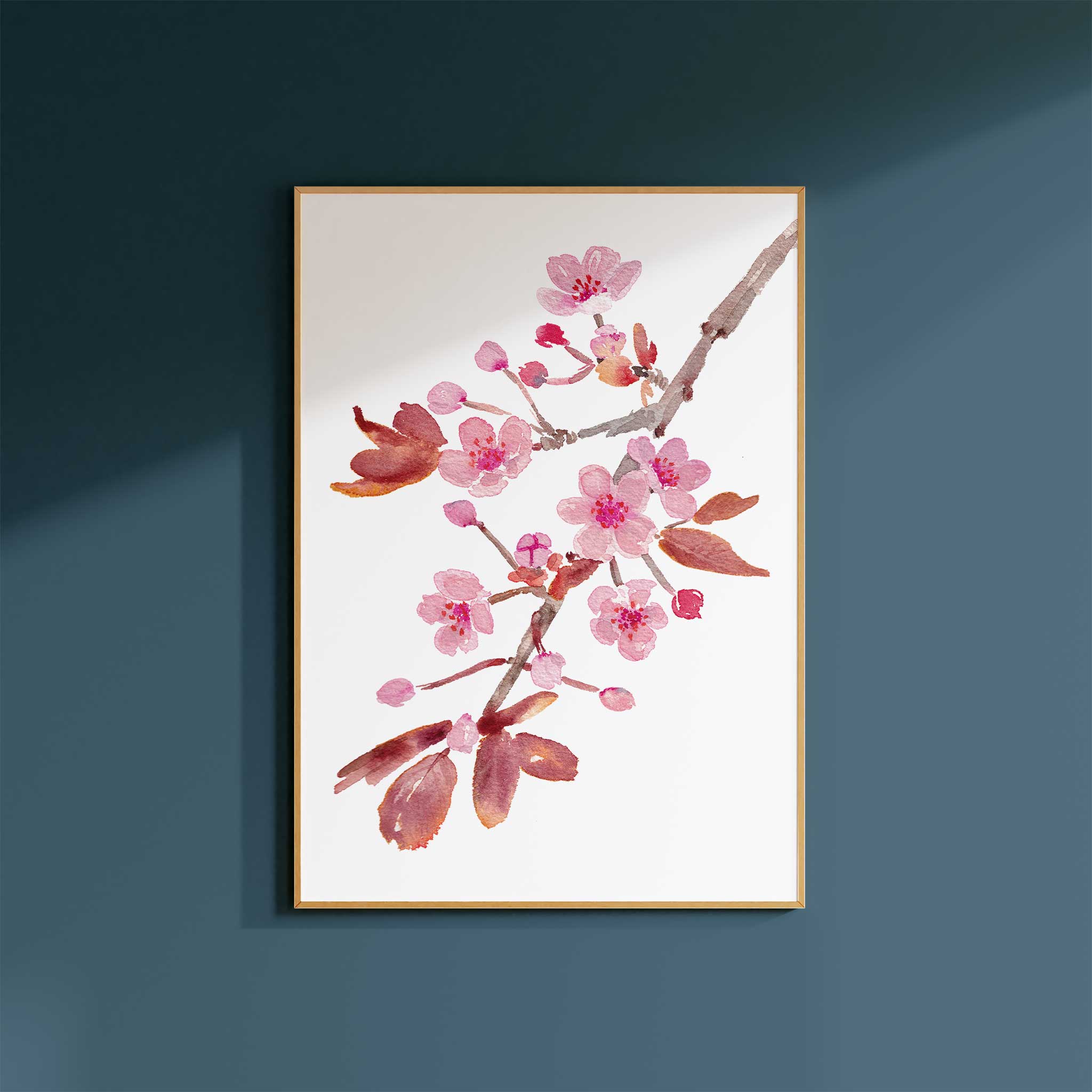 Jenny Vellacott - Wholesale Art Print - Floral Print of Cherry Blossom Print Spring Floral Print2