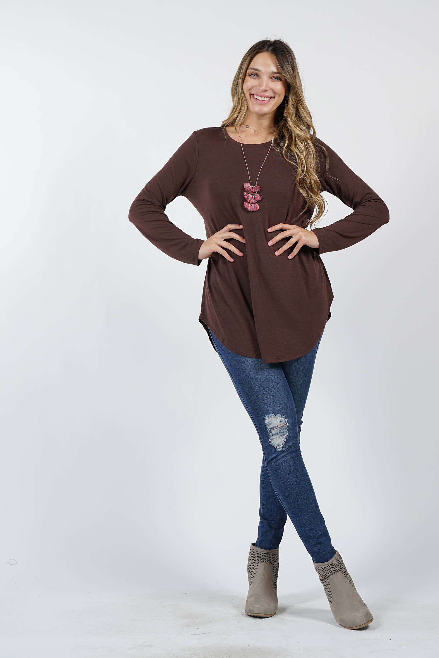 42POPS - Vente Tunique – femme - Tunique à ourlet arrondi Reg/Plus7