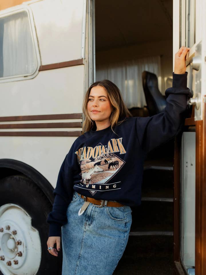 Meadowlark 'Oversized' Crewneck for wholesale by Rebel and Fleur