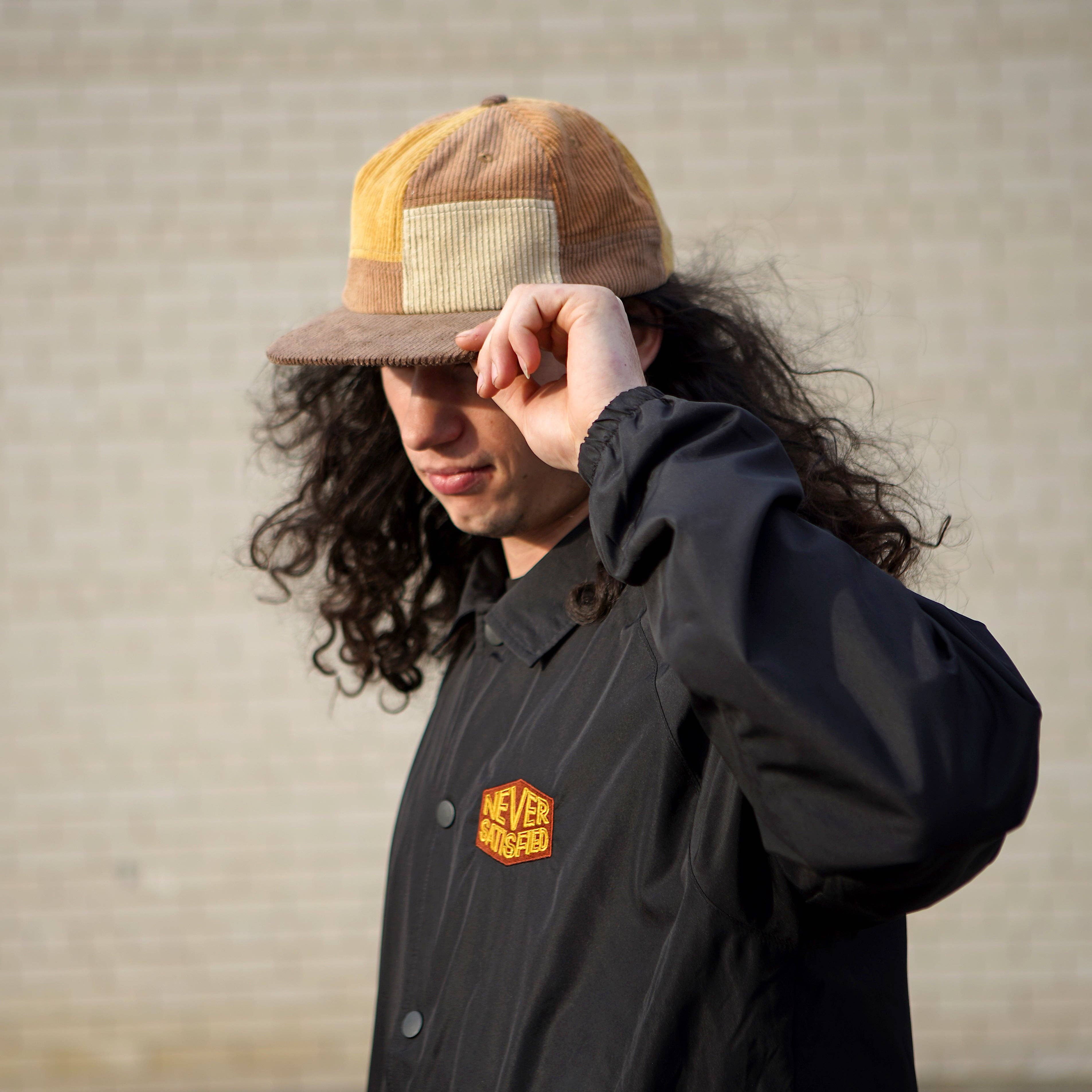 Stuntin Goods - Wholesale Flat Brim Cap - Unisex - Patchwork Corduroy Hat18