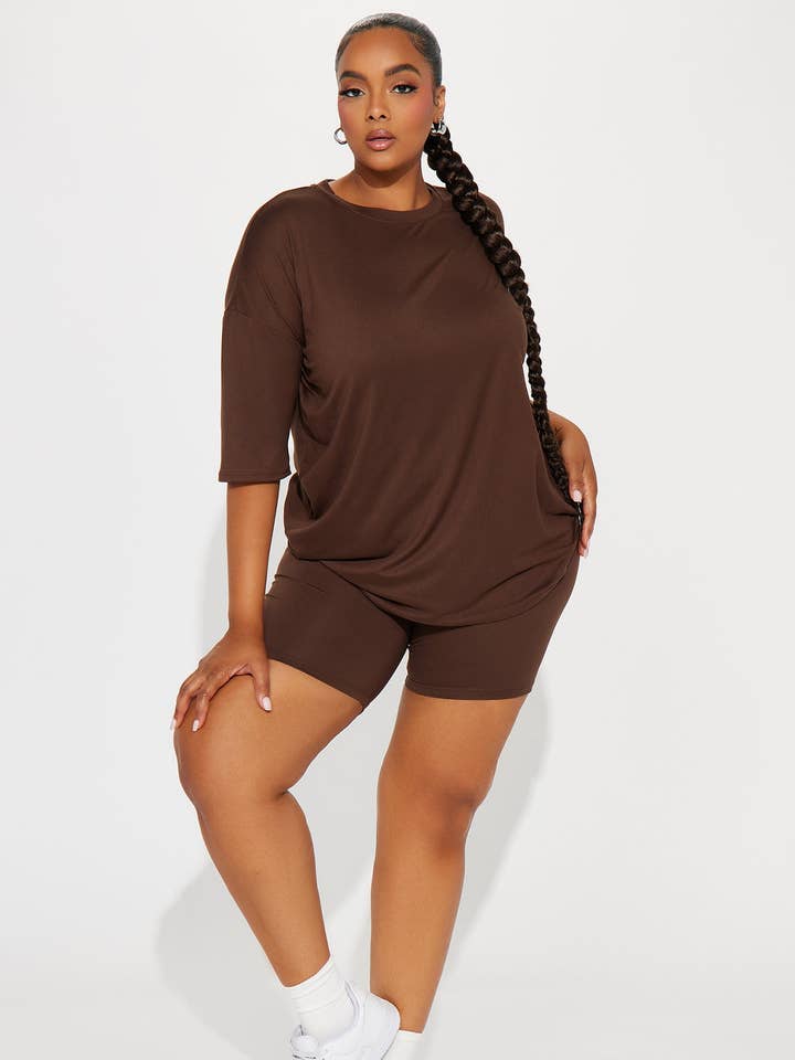 Ensemble haut ample et shorts cyclistes pour la vente par 5besties inc