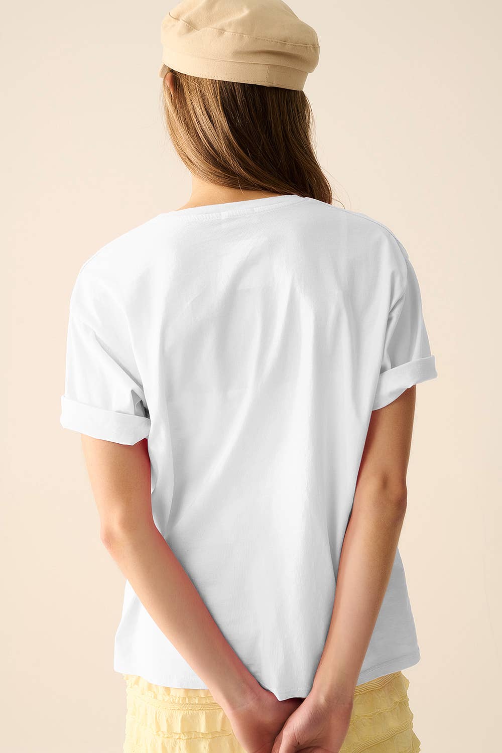 White Italy Dolce Vita T-shirt With Lemon Graphic Print for wholesale on Faire3