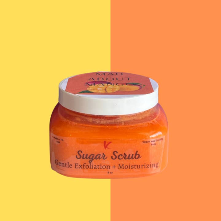 Sugar Scrub-Mad About Mango for wholesale by Kbbodyessentials LLC