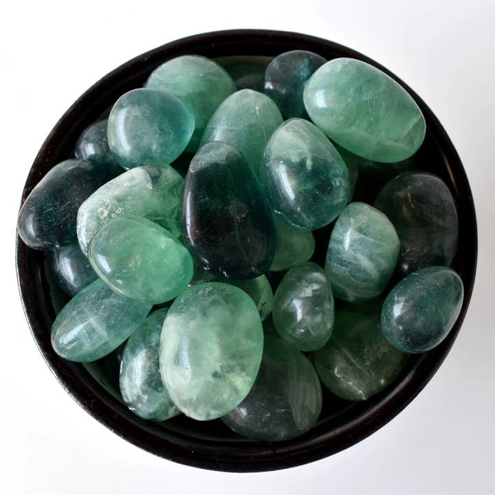 Soothing Crystals - Wholesale Spiritual Stone/Crystal - 100g Tumbled Stones | Green Fluorite | Healing Crystal Stone