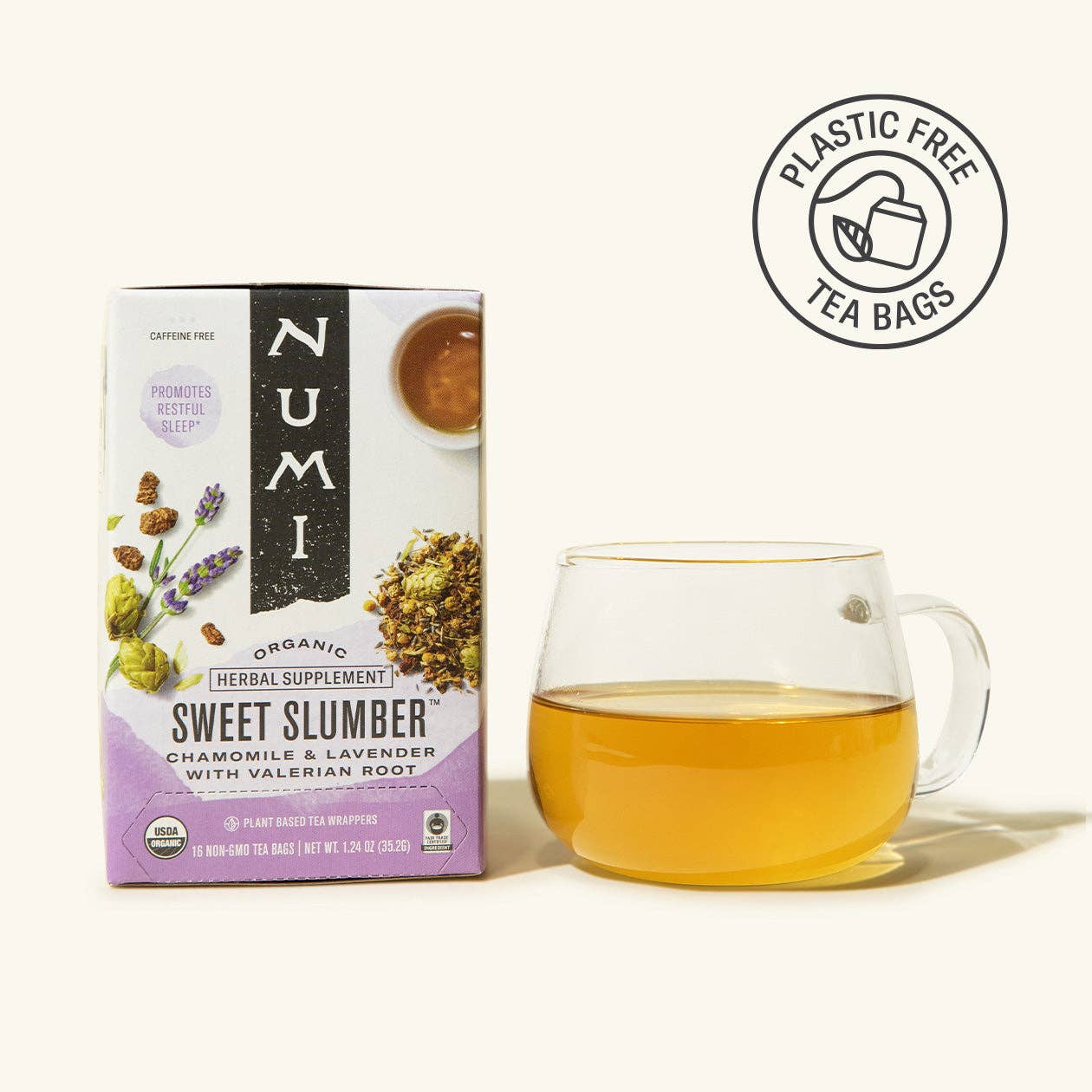 Numi Tea - Vente Thés santé/détox - Doux Sommeil (6 boîtes de 18 unités)0