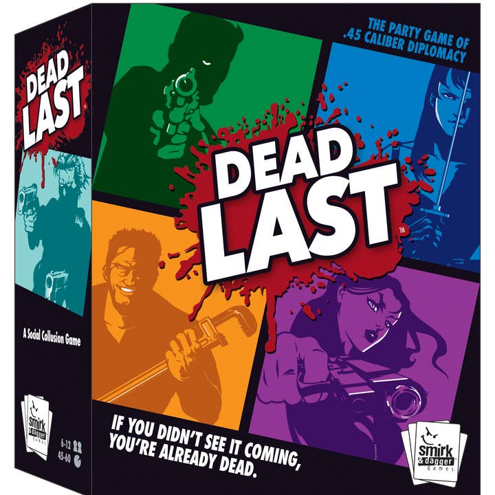 DEAD LAST: Party Game of Conspiracy and Betrayal! for wholesale by Smirk and Dagger
